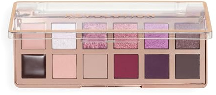 Revolution The Cherry Icon Rich Berry Palette – Lidschattenpalette Rich Berry, 12 hochpigmentierte Farben, vegan & tierversuchsfrei