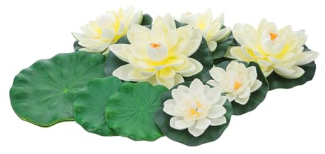 SUPVOX 6juegos Conjunto De De Simulación Plantas Acuáticas Simuladas Flor De Artificial para Decoración De Estanques Artificiales para Estanques De Peces y Decoración De Nenúfares