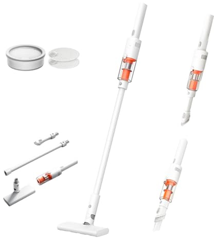 XIAOMI Aspirapolvere Senza Fili P30, Potenza di Aspirazione 22kPa/50AW, Leggero e Facile da Usare, Fino a 40 Min di Autonomia, Filtrazione Precisa a 5 Stadi, Set di 2 Spazzole, Ideale per Casa e Auto