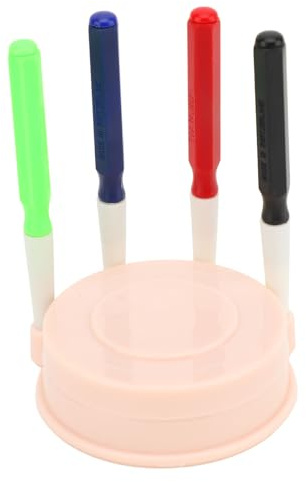 Haofy Set di Penne per Olio per Orologi, Strumenti di Lubrificazione in Plastica da 4 Pezzi con Scanalature di Diverse Dimensioni per la Riparazione di Orologi, Essenziali per Orologiai Professionisti