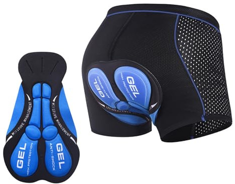 BaiDrivora Cycling Shorts Mens - 5D Gel & Sponge Padded Breathable Undershorts, Moisture-Wicking Stretch Fabric, Cycling Shorts & Padded Cycling Shorts Men for Road & MTB