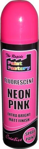 PINK Fluorescent Neon Bright Matt finish Spray Paint Car Hobby DIY No CFC's