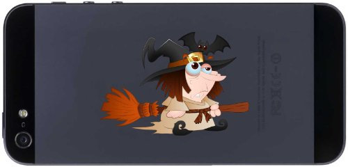 Handy-Aufkleber - Hexe 07 - Witch - Handy Skin - 70 mm Aufkleber