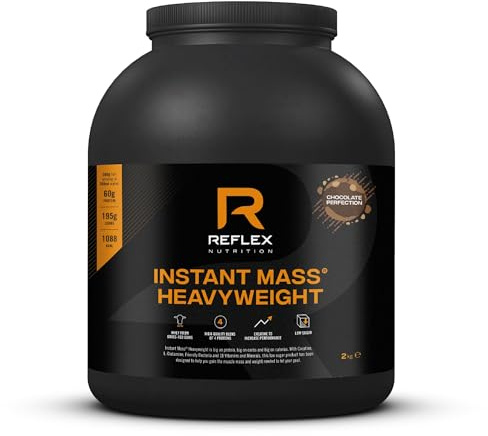 Reflex Nutrition Instant-Mass Schwergewichts Protein-Pulver – 2kg, Schokolade