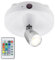 HONWELL Wireless LED Spotlights Battery Operated 12 Colors Changing Ceiling Lights with Remote Control, Rotatable Lights Head Wall Accent Lights Dimmable Picture Lights for Dartboard Artwork