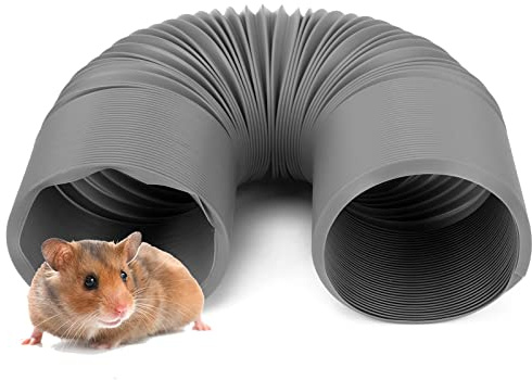 Tunnel pour Hamster, Tunnel Extensible en Plastique Flexible pour Petits Animaux, Diamètre 10cm, Longueur 99cm, Accessoire Cage Hamster pour Cochons d'Inde, Chinchillas, Rats et Furets