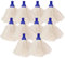 Avern Exel Mop Heads BIG White Push Socket Fit Mop Heads (Pack Of 10) Disposable Super Absorbent Heavy Duty Mops - Colour Coded - Robert Scott (Blue (10 Pack))
