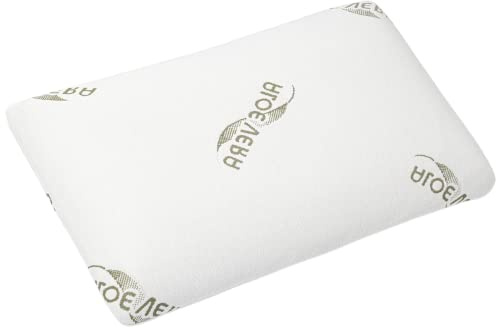 Sleeptime Cuscino ortopedico per cervicale, in schiuma di gel visco-visco-gel (memory foam) con rivestimento in aloe vera, cuscino da 70 x 40 cm, altezza 12 cm