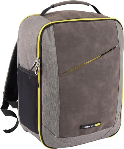 Cabin Max 24L Backpack - Airline Compliant 40x30x20 Cabin Bag with Padded Straps, Lockable Zips & Laptop Compartment - Spacious Under Seat Carry-On with 3 Organized Sections