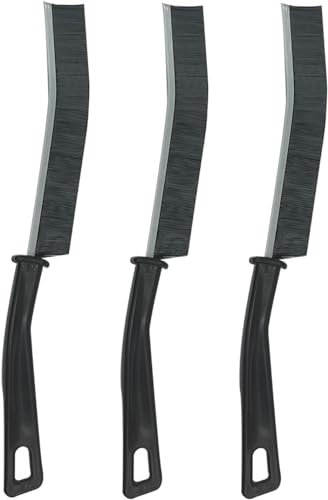 WUBAYI 3pcs Crevice Cleaning Brush Set, Gap Deep Cleaner Bathroom Toilet Brushes, Handle Hard Bristles Scrubbing Brush, for Home Kitchen Toilet Window Tile Groove Gap Thin Cleaning