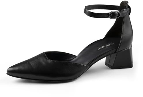 Paul Green Damen Pumps, Frauen Riemchen Pumps,stoeckelschuhe,Ausgehschuhe,Abendschuhe,Court Shoes,stöckelschuhe,elegant,Schwarz (Black),40 EU / 6.5 UK