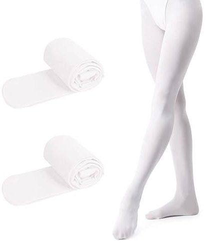 EULANT 2 Pairs Ballett Strumpfhose Mädchen,Kinder Verdicken Tanzstrumpfhosen,Stretch Leggings mit Fuß,90 Den Opaque Strumpfhose fürs Ballett Gymnastik Tanz Sport Aerobic Yoga pilate