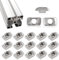 Lyeteung 15 Pezzi 40 Serie M8 T-Nut, Dado Testa Martello, T-Slot Hammer Head Nut, per 4040 4080 8080 Profilati in Alluminio Estruso