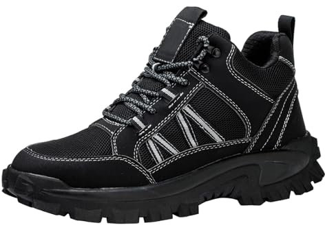 generisch Scarpe antinfortunistiche da uomo per saldatore leggere scarpe da lavoro scarpe antinfortunistiche uomo donna S3 alte scarpe da lavoro impermeabili stivali di sicurezza con punta in acciaio