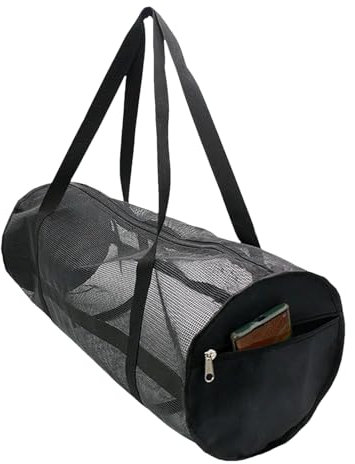 Netz-Tauchtasche – große Kapazität Schnorchelausrüstung PVC Ba Gs – Damen Herren Schwimmen Spielplatz Trockentasche mit Reißverschlusstasche für Bademode, Sportschuhe, Basketball – perfekt für