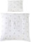 roba Babybettwäsche 80 x 80 Little Stars - Bettwäsche Set 2 teilig mit Stern Motiv - Baby Wiegenset 80x80 Decke & 40 x 35 Kissenbezug aus Baumwolle - Weiß