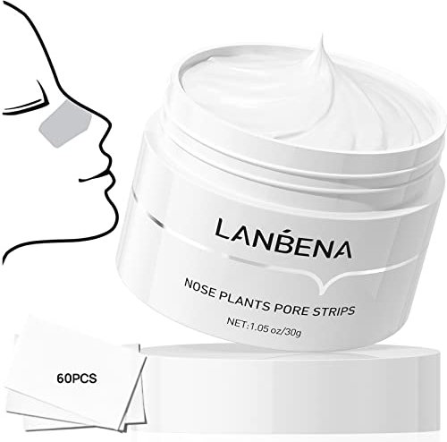 LANBENA Nose Plants Pore Strips Blackhead Remover Peel off Mask Facial Cleanser Purifying Face Mask Nose strips, für Reinigung (30g)