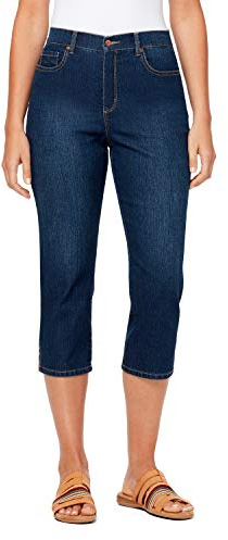 Gloria Vanderbilt Womens Amanda Capri Jeans, Madison - Rivets, 16 US