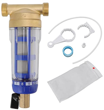 Filtre à Eau Pré-Filtre Réutilisable Pompe de Jardin Spin Down Filtre à Eau à Sédiments Filtre de Lavage à Contre-courant pour Tuyau D'eau de Puits Filtre à Sédiments