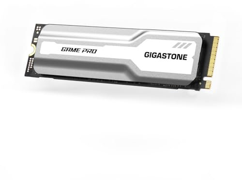 Gigastone M.2 SSD 500GB mit Kühlkörper NVMe SSD M.2 2280 PCIe Gen3 Interne Gaming SSD Laufwerk Spielen Grafikbearbeitung Kompatibel mit Laptop und Desktop Speicher Bis zu 2.100MB/s