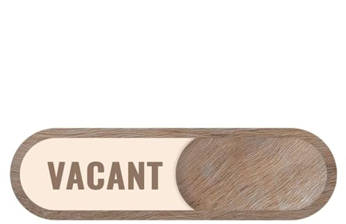 Ledig badrumsskylt | Skjutbar integritet ockuperad skylt, utbytbar indikator trädekoration för amningsrum, hotell