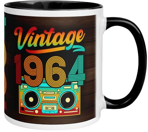 1964 Geburtstag Mann Frau | Vintage – 62 Jahre Geschenk | Jahrgang Tasse | Lustige Geschenktasse zum 62. Geburtstag | Geburtstagsdeko für Männer und Frauen zum 62ten | Made in Germany