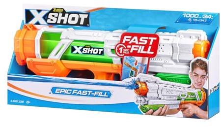 X-Shot Epic Fast Fill Water Blaster - The Epic Fast-Fill Allows You To Refill In Just 1 Second And Get Back To The Water Blasting Action Long Before Your Opponents