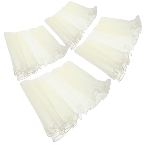 OSALADI 4 Pezzi Carta da Regalo in Rete Semitrasparente con Ondulato Carta Increspata per Imballaggio Confezione per Artigianato Bouquet Forniture Fioristi Decorazioni Feste e Matrimoni