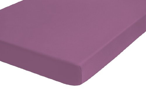 biberna 0077641 Spannbetttuch Topper Jersey-Elastic (Topperhöhe 8-12 cm) 1x 180x200 cm - 200x220 cm himbeerrot