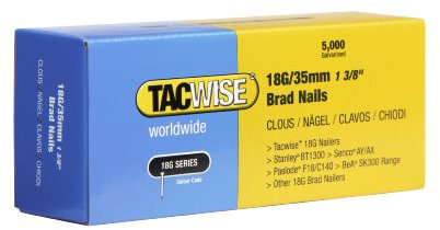 Tacwise 0399 Clavos Brad Galvanizados de Tipo 18G / 35 mm, Paquete de 5.000