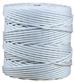 Cofan Bobina de cordón trenzado de polipropileno | Diámetro de 5 mm | Longitud de 200 metros en color blanco