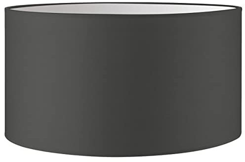 Home Sweet Home Moderner Lampenschirm Bling | Zylinder |50/50/25cm | Anthrazit | Stoff-Lampenschirm aus Baumwolle | für E27 Lampenfassung | RoHS-geprüft | geeignet für Pendelleuchte