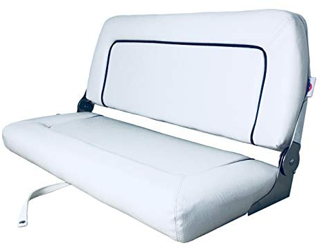 Saarwebstore Coach de Luxe - Banco de 2 plazas para Barco, Color Blanco o Azul Marino, 069221, Blanco