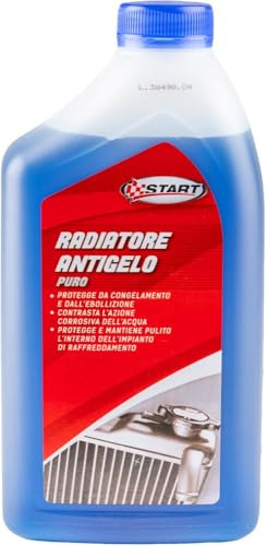 Start - Liquido Radiatore Antigelo Puro Blu 1 Litro - Concentrato da Diluire, Anticongelante Professionale per Auto, Furgoni e Veicoli Industriali,