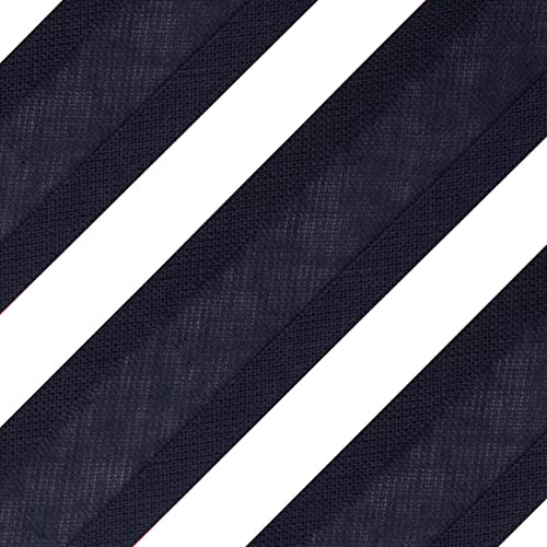 Realm Bias Binding Tape, Cotton, 1 Inch / 25mm - 5 Metres (Navy)