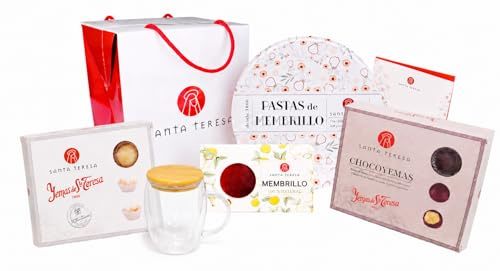 Santa Teresa - Caja Regalo para Profesores -Dulces tradicionales + Taza + Bolsa Regalo + Tarjeta dedicatoria