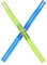 SONICAKE Trommelstöcke 5A Drumsticks 2 Paare Blau und Grün