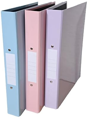 Eastlight A4 Ring Binder 2-O Ring Pastel Colour Assorted Pack of 3