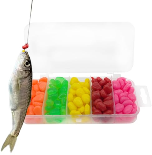 Sionhiuo Señuelos de maíz, 200 unidades de maíz artificial | 5 colores flotantes cebos para carpas flotantes, simulación de carpa de maíz, cebo de carpa de pesca, cebo flotante,