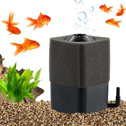 Mini filtro interior, filtro de esponja ultra silencioso, filtro de acuario con elevador de aire, perfecto para cría, freír, betta, camarones y recipientes de pescado