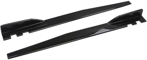 XBSGWYAZGK Faldones Laterales del Coche para Mazda 3 Hatchback 2012-2017 2018 2019 2020 2021 2022 2023 2024, Alda Lateral de Coche Divisor Labio Difusor,Bright Black