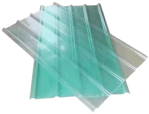 Lámina De Techo Transparente, Láminas De Techo Corrugado, Placa De Iluminación Natural De Frp De 2 Mm De Espesor, Material para Techos De Construcción, Tablero Transparente A Prueba De Lluvia con