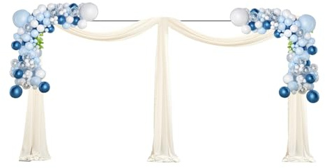 Bröllopsdekoration stativ, bröllop bakdrop stativ, 3 x 6 m stor justerbar bröllopsbåge bakgrundssystem, för fotostudio, bröllop, bankett, födelsedagsdekoration, ballongstativ