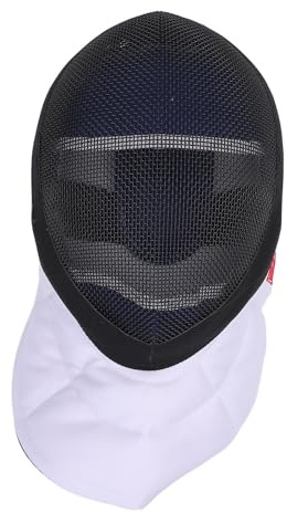Keenso Máscara de Esgrima, Equipo de Protección de Esgrima de Acero Al Carbono con Máscara Certificada CE 350N para Entrenamiento de Espada de Aluminio (XL)