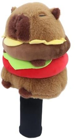 Coperture per mazza da golf – Peluche Capybara, protezione antigraffio per cartoni animati, golf driver, per donne principianti, professionisti putter driver, interni ed esterni
