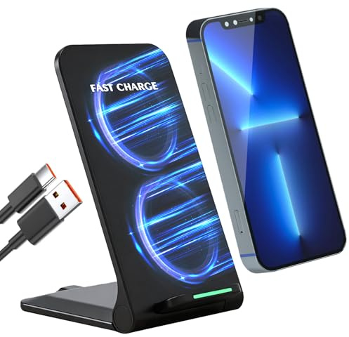 15W Cargador Inalámbrico Plegable para teléfono, Soporte Charger inducción
