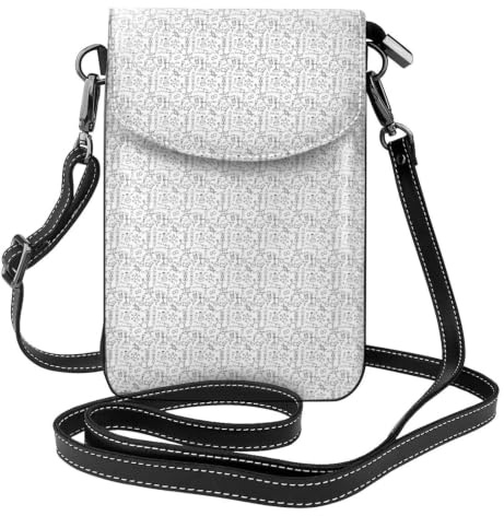 ERCgad Kemi tryck axelväska kvinnor crossbody telefonfodral lätt mode bärbart tillbehör