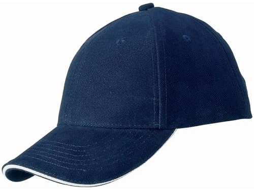 Slazenger - All Seasons Unisex Baseball Cap with Adjustable Metal Buckle Closure and Pre-Curved Visor, 100% Cotton, Head Circumference 56-60cm - Ocean Blue