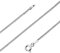 Avesano Panzerkette 925 Silber Damen Halskette Silberkette 1,4 mm in Länge 40 42 45 50 60 70 cm verfügbar 101041-042