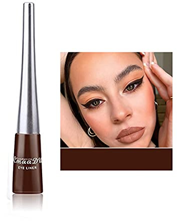 OCHILIMA Matte Liquid Eyeliner - Long Lasting Waterproof Gel Eye Liner Pen With High Pigment Color for Women and Girls (06# Dark Brown)